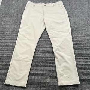 LRD Performance Men's‎ 34x30 Golf Chino Pants Khaki Light Beige Straight Fit